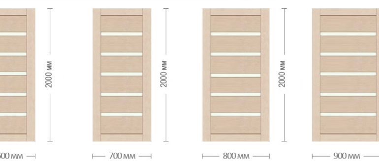 Розміри стандартних дверних прорізів: міжкімнатних і вхідних