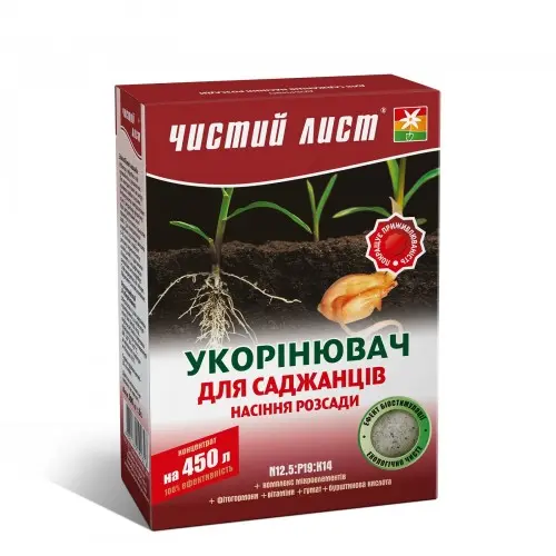 Нижній зріз занурюєте в укорінювач.