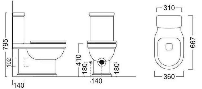 підлогові унітази Моноблок