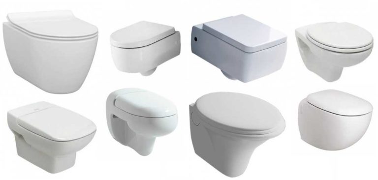 Чаша підвісного унітазу може мати найрізноманітніший вигляд